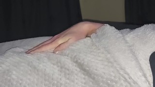 Handsfree lubed cumshot