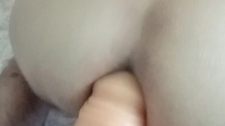 I fuck myself with a dildo, there's a lot of farting from it
