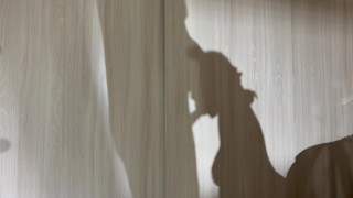 I am fucking a bitch in the mouth and watching our shadow