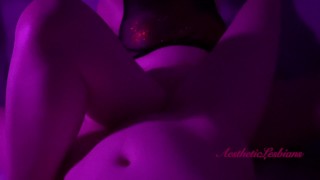 Hot lesbian sex with scissoring