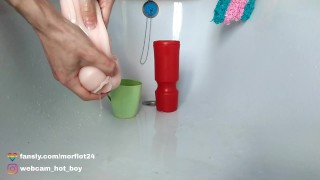 I washed the masturbator's vagina then I fucked HER !