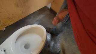 Quick piss many starts and stops