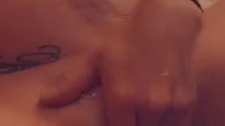Watch me play with my pussy then lick my cum off my fingers
