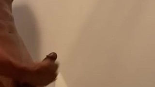 Jerking off in the shower
