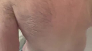 Hairy Dad Bod Shower Solo Jerk Off With Cum