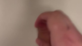 Wanking at the sink