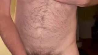 Hairy Dad Bod Reads a Book and Jerks Off
