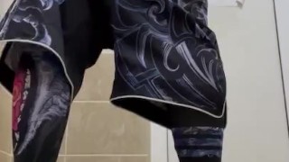 after the gym showing a wet hole