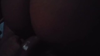 Dick slipped out … almost Wrong hole