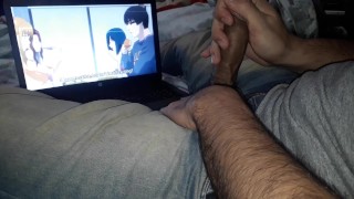 argentino se hace una paja con mucha leche