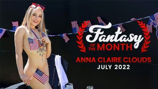 4th Of July Hot Threesome With Hot Blonde Anna Claire Clouds