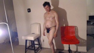 Russian Male Stripper Slows It Down with a Striptease Then Jerk to Cum Video!