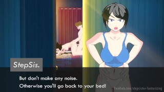 JOI-Step sister! She caught me and making me jerk off