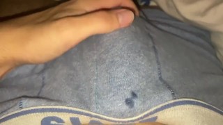 Watch me playing with my dick in my underwear