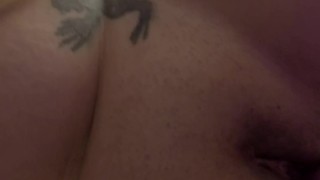 Hot lil mama getting fucked with dildo