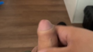 Quick snapchat chub jerk off before work