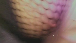 Fat mommy milkers in fishnet bodysuit 