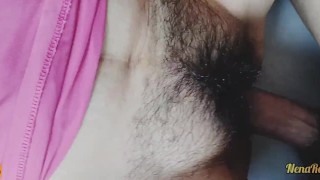 Real MILF wife fucking missionary sex gets a big cum on pussy
