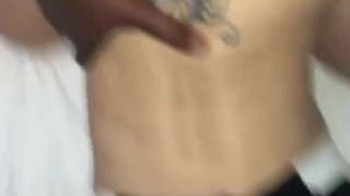 Taking bbc doggy style part 2. Entering those sweet pink sugar walls! No better feeling!😃