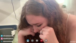 Secretly Cucking You With BBC Over FaceTime - Blowjob/Fuck/Facial - BustySeaWitch