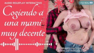 [DEMO] Mama decente caliente y excitada chupa pija y gime | Roleplay Interactivo | Audio Only