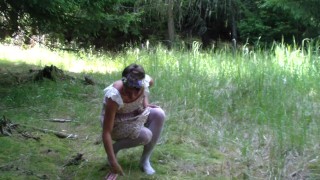 Public sex in a forrest with a fairy