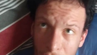 Pumping a big load in my mouth and swallowing my juicy cum