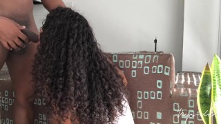 CREAMPIE- Cute brunette girl with big hard ass has an orgasm while I fuck her doggy style -amateur c