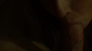 blonde gf giving amazing head after a long day 