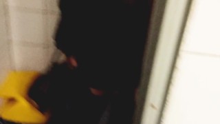 Nasty girl does a mess with pee after party