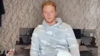 Twink worships sweaty socks 