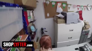 Shoplyfter - Passionate Redhead Thief Krystal Orchid Gets On Her Knees And Swallows Huge Cumshot