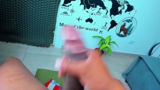 MASTURBATING MY BIG COCK