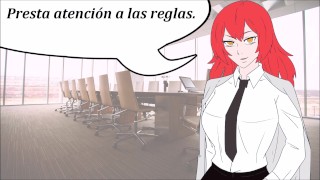 Makima te necesita en la oficina. Audio JOI hentai.