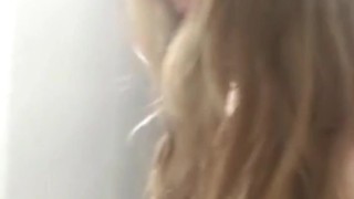 Cute Canadian slut gets fucked in a stairwell after being lied to about a broken elevator!
