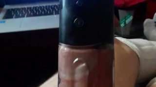 pumping dick for hours wearing master cockring