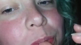 Sucking my cum off my fingers