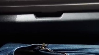 Petty Milf Driving Truck Let's Latino Guy Jerk Off To Her In Public Part 1