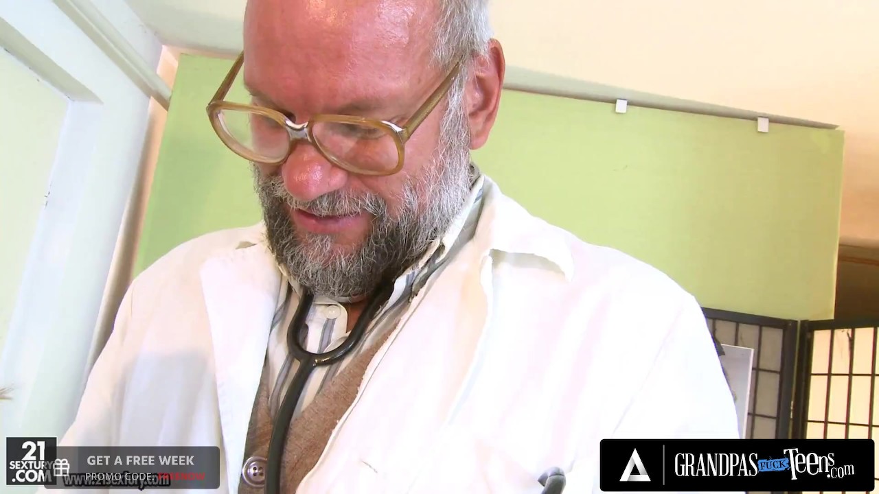 GrandpasFuckTeens - Hot Teen Ioana Pulls Her Old Doctor's Cock Out Of His Pants For Closer Examinati