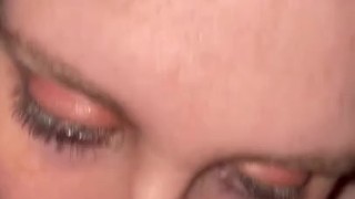 Redhead wife gets a facial 