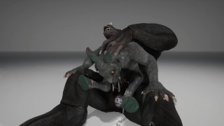 Monster Cock x Little Djablo 3D