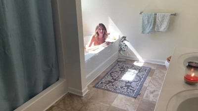 Caught Masturbating In Bath - Caught My Step Sis Masturbating In Bath Tub And She Creamed All Over My  Dick Porn Videos - Tube8