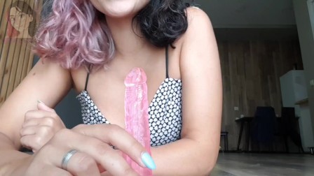 Fuck my ass with glass dildo