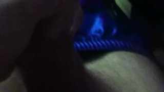 very loud phone sex blue silky leggings #1