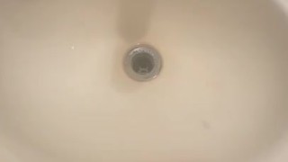 MASSIVE LOAD SHOT INTO THE SINK AFTER WORK 