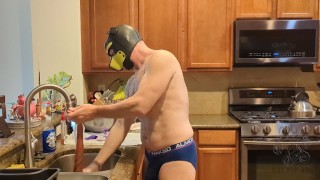 Bad Pup Ash Does Sunday Chores