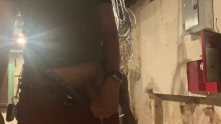 A professional gentleman pissing in the corner, then all over you!