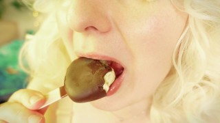 Braces Fetish: mukbang video