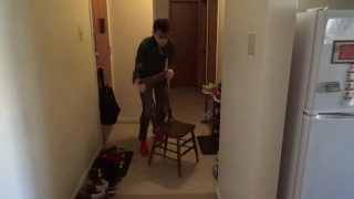 Cum Dancing Performance on A Chair with Maolo!