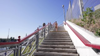 Nude in public street and something else